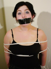 Goth Girl Chair Tied