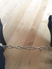 Shackled in latex