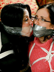 Those burglars stuffed and gagged us good!
