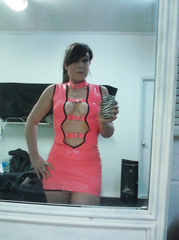 Elizabeth Andrews Pink Latex Outfit