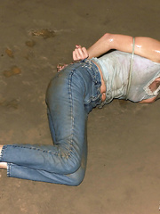 Tied in jeans