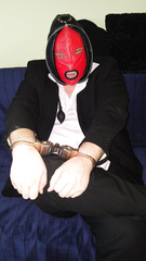 Me im my Clejuso handcuffs.