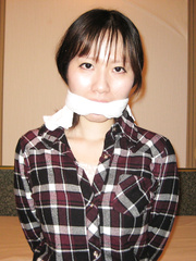 Asian girls bound and gagged
