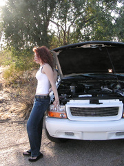 Red head captured after car trouble