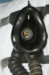 Black rubber mask