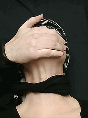 GIF: Panty Gagging The Blindfolded Bondage Girl