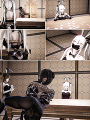 Chinese latex bondage