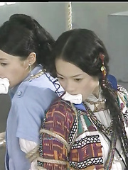 Chinese damsels gagged