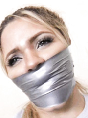 Tied up with tight gags