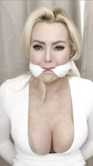 Blonde cleave gagged