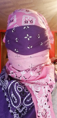 pink and purple  bandana. some of my favorite bandanas