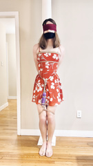 red dress