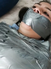 Mummifying A Schoolgirl - Selfgags