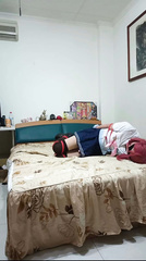 crossdresser Nishikino Maki cosplay selfbondage