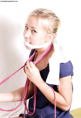 Tied Girl Untie Ropes 20
