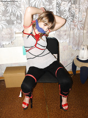Tied Girl Untie Ropes 21