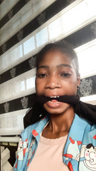 Ebony gagged