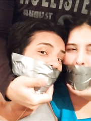 Two Girls Bound And Taken By Couple - Selfgags