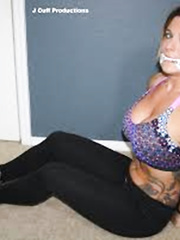 muscular woman cleave gagged