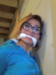 Sahrye Wearing Glasses (and Gag)