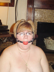 Nikki Ball Gagged Wearing Glasses