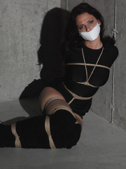 Cali in Boots, Tightly Tied and Gagged <3