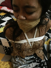 Indonesian Wrap Gagged Girl