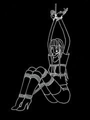 Star-girl (complicated) self bondage
