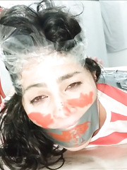 Gagged Girl Tape Bound By BBW - Selfgags