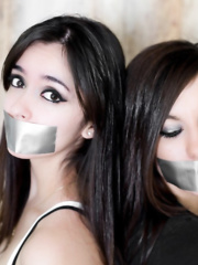 Girls tape gagged
