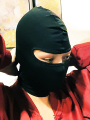 masked female robber
