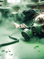 Lab gas leak incident