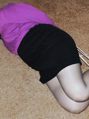 Kaya....hogtied