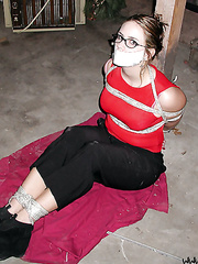 Jasmine pole tied