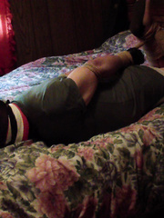 Fem Slave in Hogtied at the Farmhouse