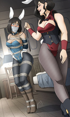 Korra and Asami Bunny Suits