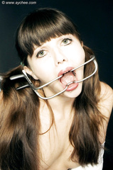 Rosaleen Young tied up and with a gag