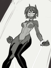 Cassandra Cain Rubber Bondage