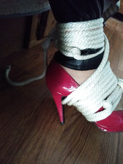 tied heels