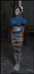 Chun li, Cammy and Juri Bound and Gagged