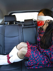 Blindfolded tape gag