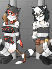 Leather Kitten and  Raccoon Boy 2