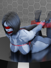 Cortana hogtied