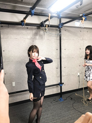 Cute asian girl got tied up