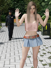 Sexy girl arrested