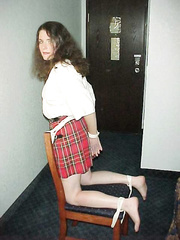 Cassidy - schoolgirl tied to chair