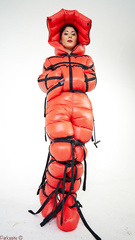 orange cryoifx suit bondage