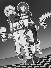 Bondage bound girls art image