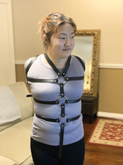 Sarah In Armbinder and Harness