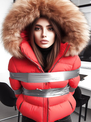 Puffer jacket bondage (AI)